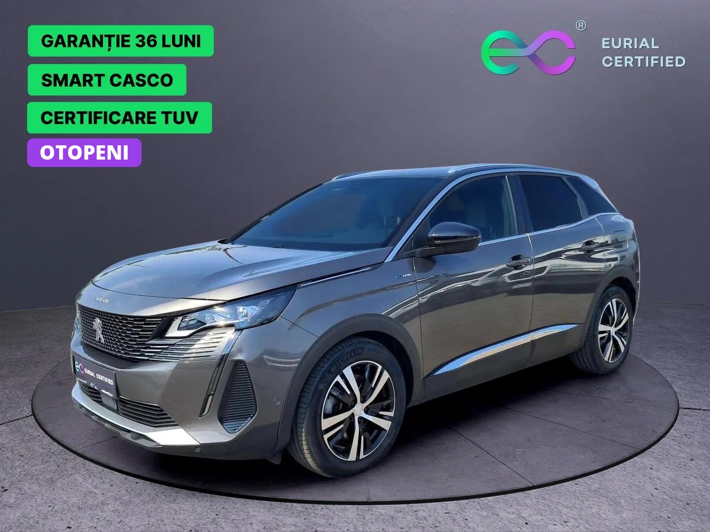 2021 - PEUGEOT SUV 3008 GT LINE - 1.6i TURBO PLUG-IN HYBRID 225 CP - EAT8